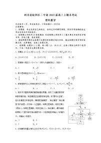 宜宾市叙州区第二中学2023届高三数学（理）上学期期末考试试卷（Word版附答案）