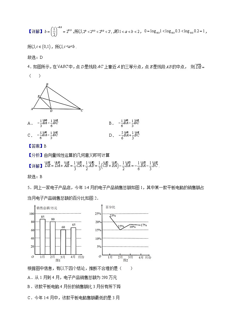 2022-2023学年北京市丰台区高一上学期期末前数学线上模拟演练（三）试题（解析版）02
