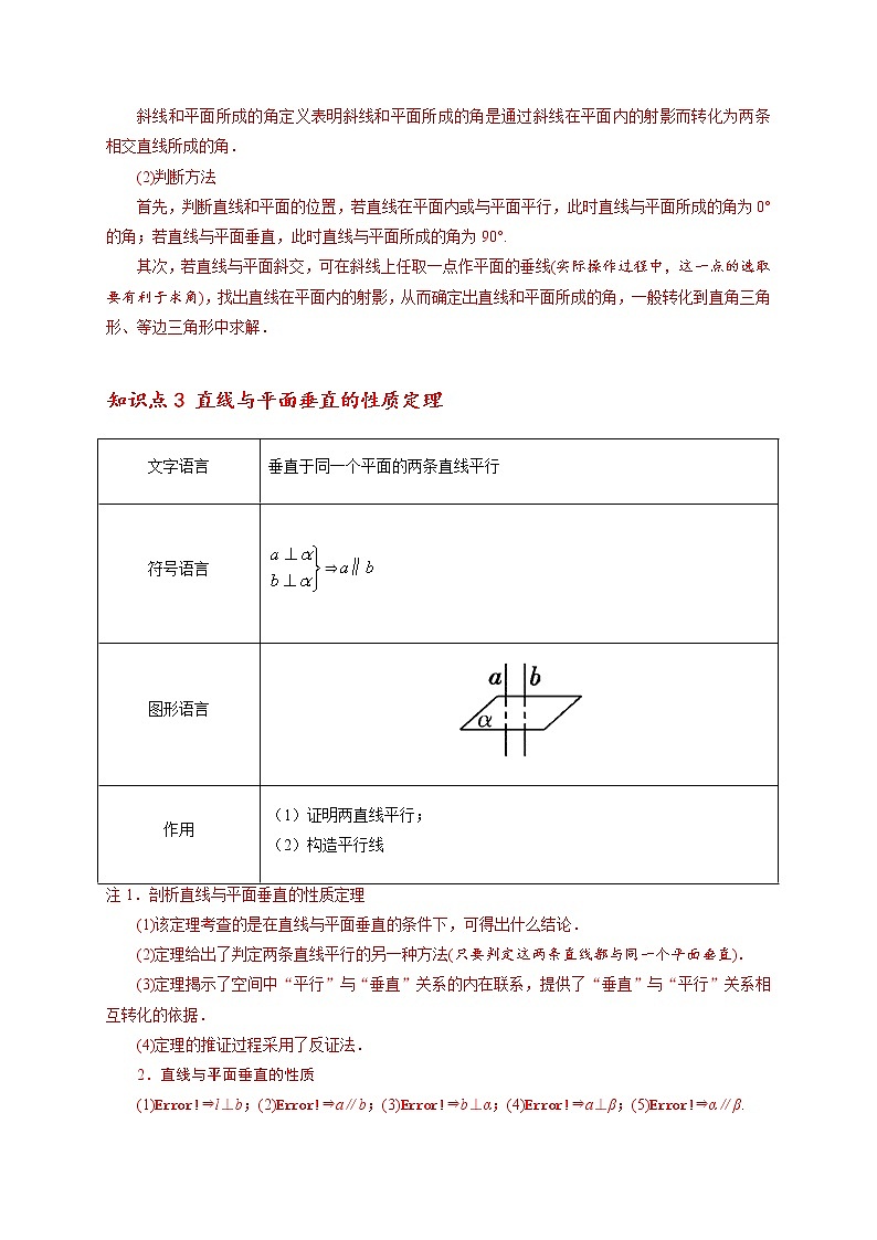 第06讲 空间直线、平面的垂直 -高一数学下学期考点精讲+精练(人教A版2019必修第二册)03