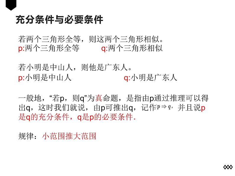 暑假3 充分条件和必要条件课件PPT第3页