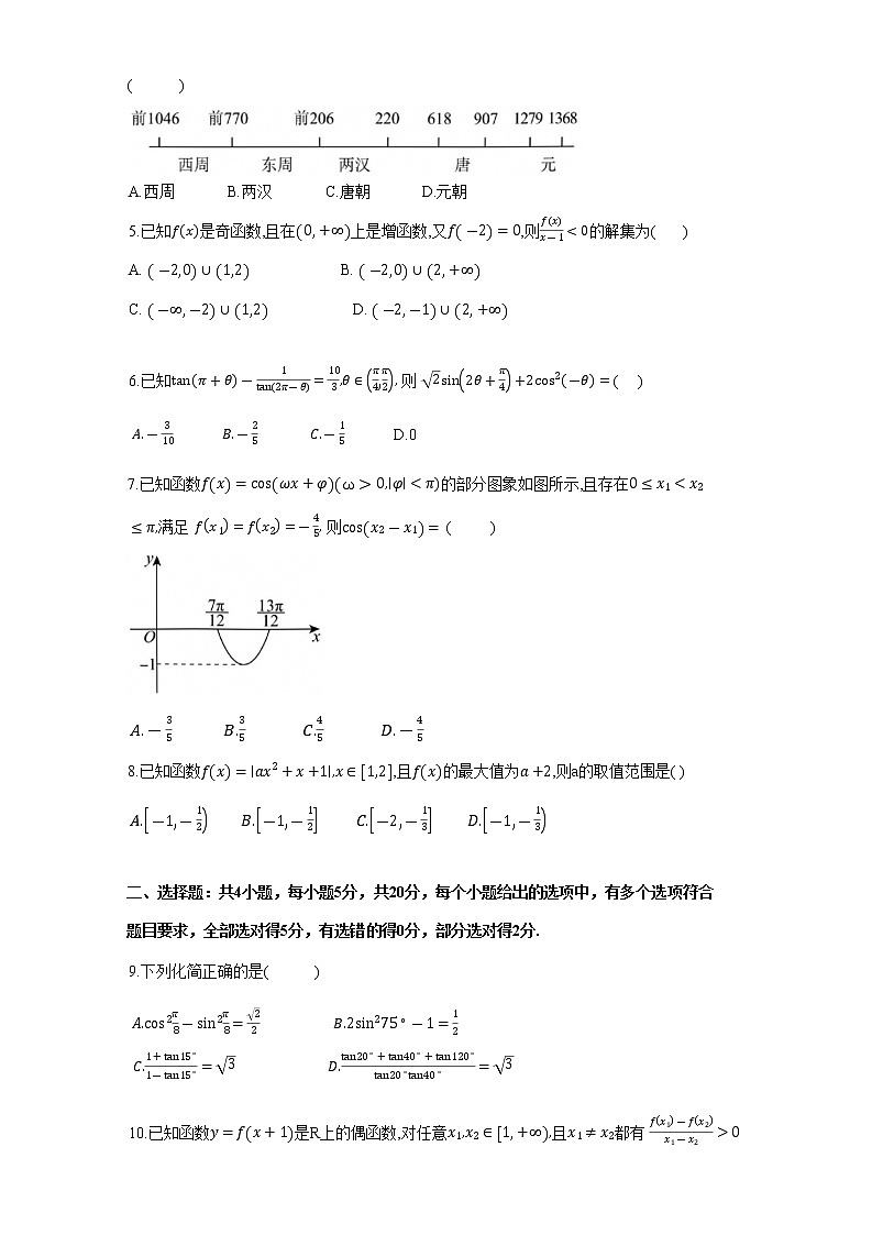 山东省菏泽市2022-2023学年高一上学期期末考试数学试题(含答案)02