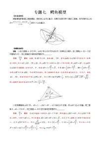 专题七 鳄鱼模型- 高考数学之解密几何体的外接球与内切球十大模型命题点对点突破