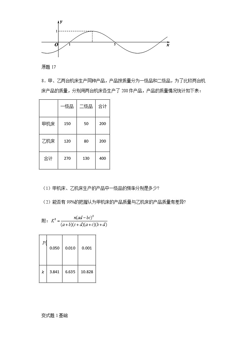 2021年全国高考甲卷数学（理）试题变式题第16-20题解析版03
