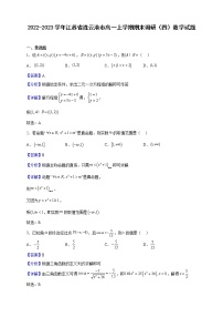 2022-2023学年江苏省连云港市高一上学期期末调研（四）数学试题（解析版）