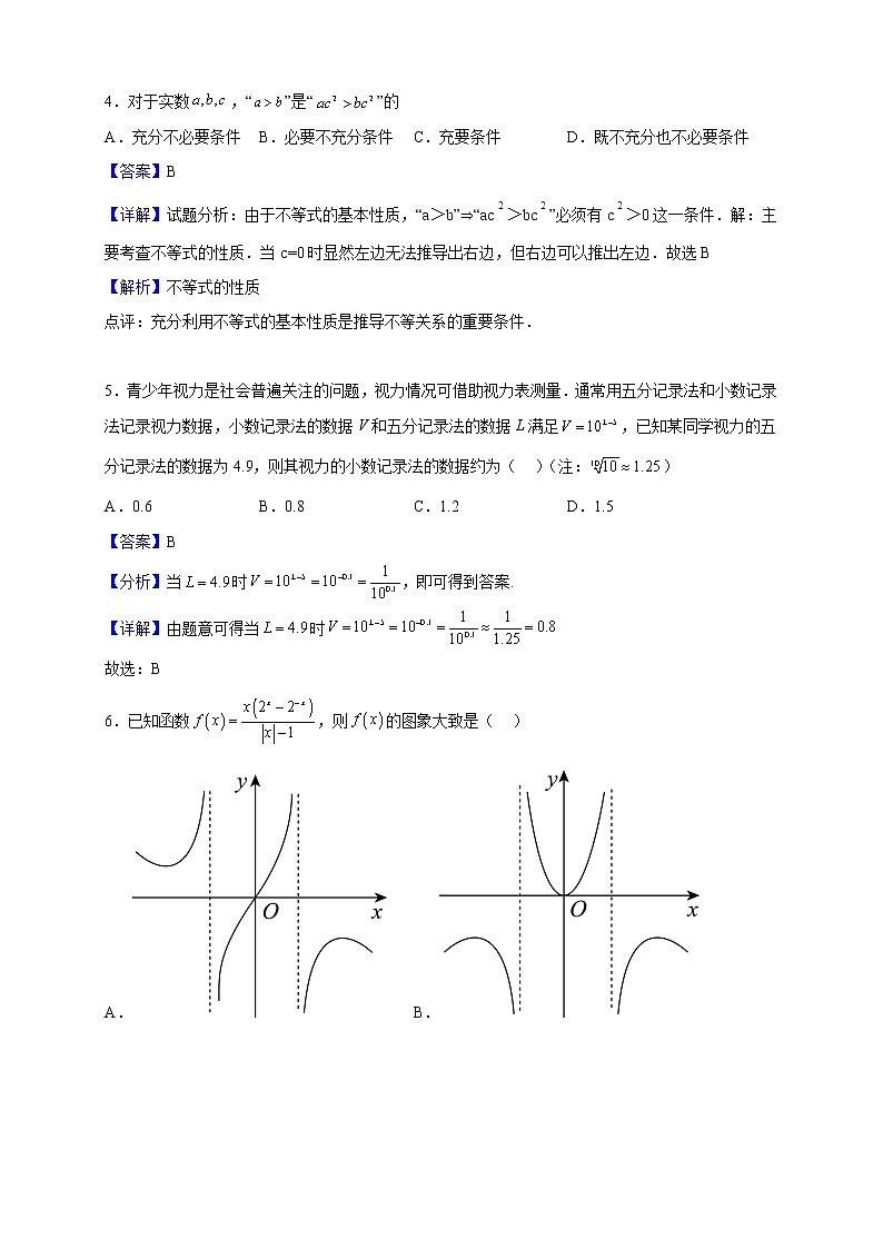 2022-2023学年江苏省南京市第五高级中学高一上学期期中数学试题（解析版）第2页