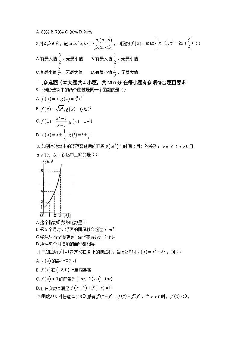 2022-2023学年江西省赣州教育发展联盟高一上学期第9次联考数学试题第2页