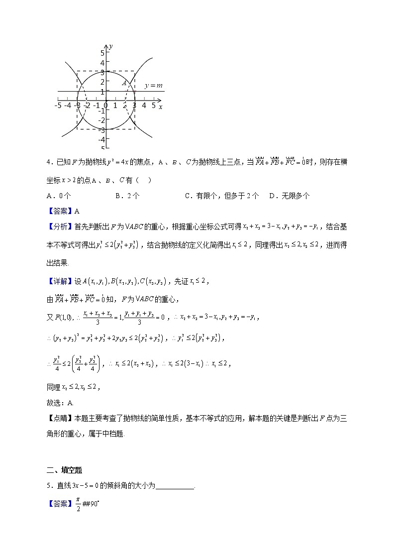 2022-2023学年上海市华东师范大学第二附属中学高二上学期期中数学试题（解析版）第3页