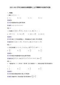 2022-2023学年云南省名校联盟高二上学期期中考试数学试题（解析版）