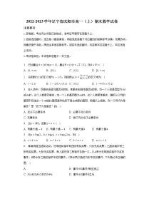 2022-2023学年辽宁省沈阳市高一（上）期末数学试卷（含解析）
