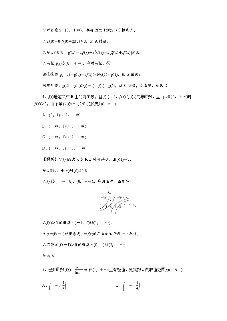 2023届高考数学二轮复习专题6第3讲导数的简单应用作业含答案第2页