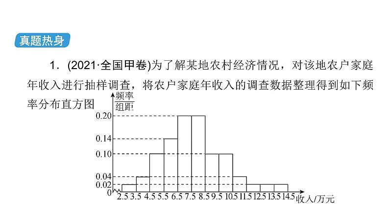 2023届高考数学二轮复习专题4第1讲统计与统计案例课件06
