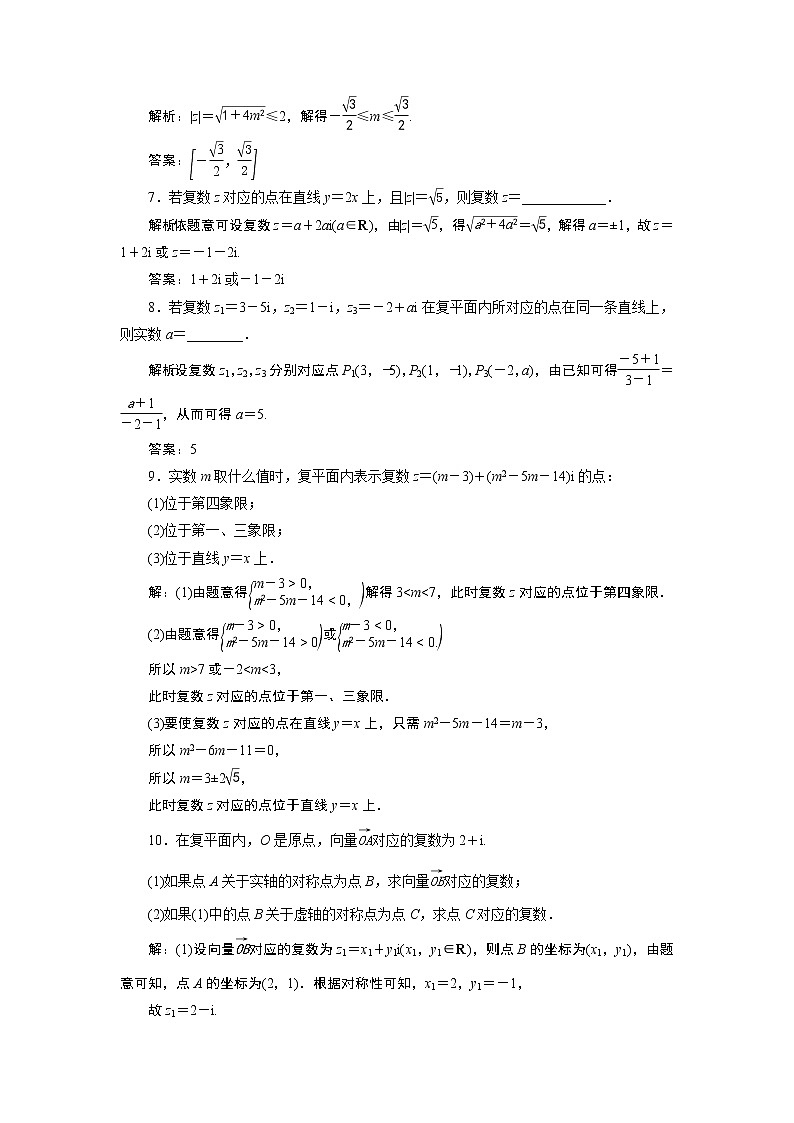 7．1　复数的概念 练习02