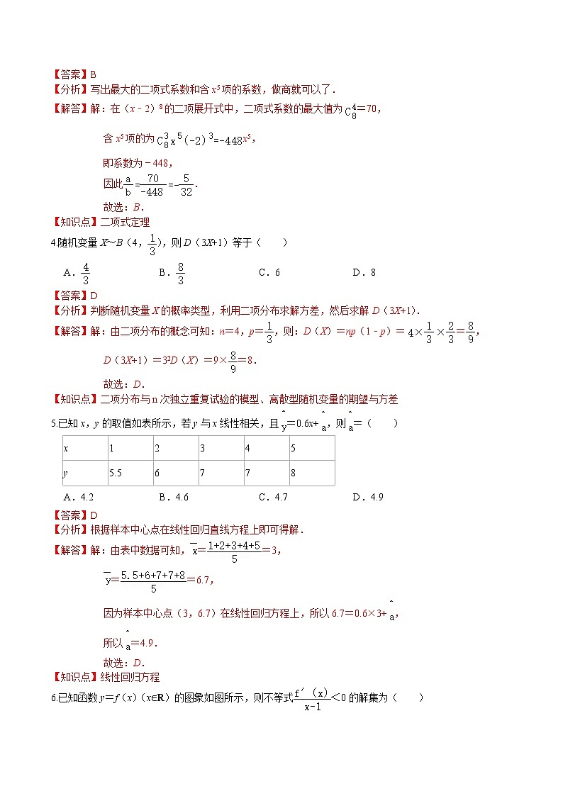 必刷卷04-2020-2021学年高二数学下学期期末仿真必刷模拟卷（人教A版2019）02