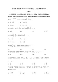 广东省茂名市电白区2022-2023学年高二数学上学期期末考试试卷（Word版附答案）