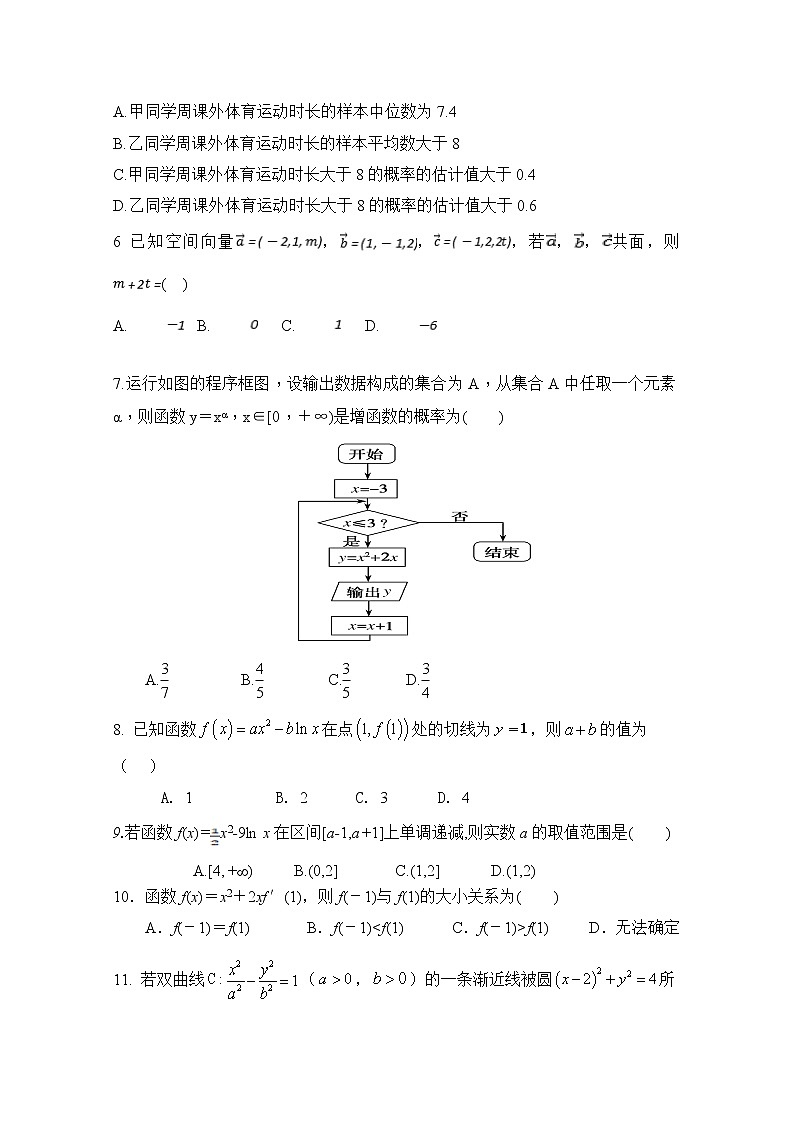 陕西省府谷中学2022-2023学年高二数学（理）上学期期末线上考试试卷（Word版附答案）02