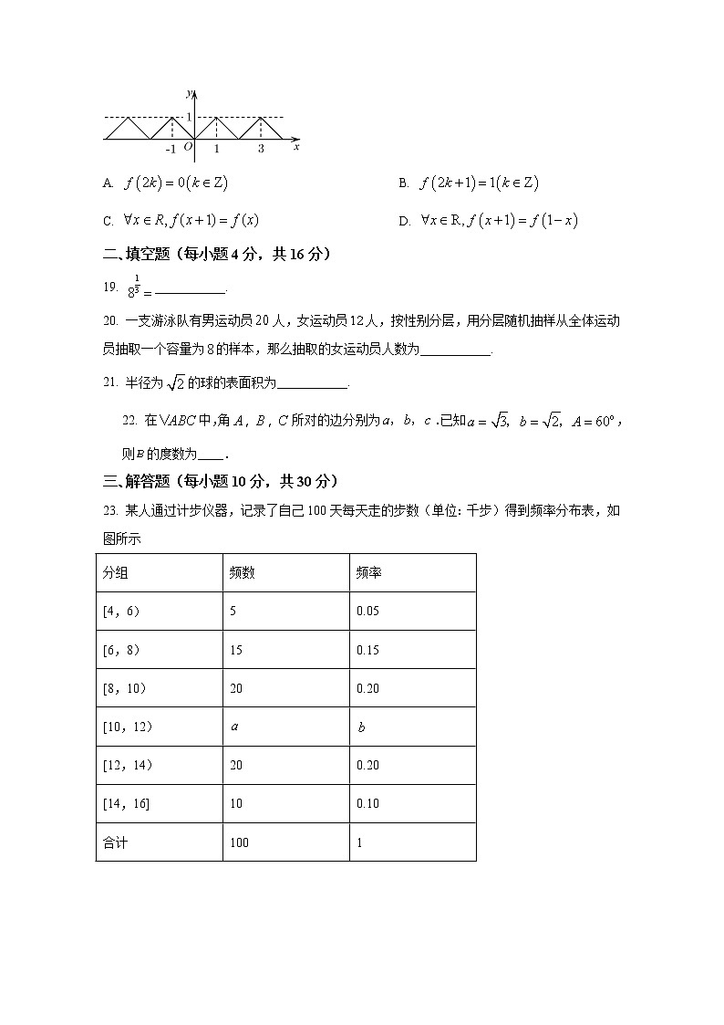 湖南省2022年普通高中学业水平选择性考试数学试卷（Word版附答案）03