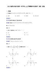 2023届四川省泸县第一中学高三上学期期末考试数学（理）试题（解析版）