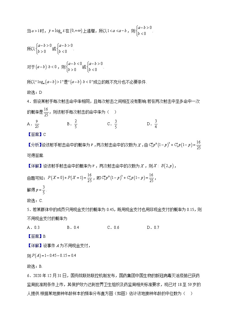 2022-2023学年辽宁省沈阳市东北育才学校高一上学期期中数学试题（解析版）02