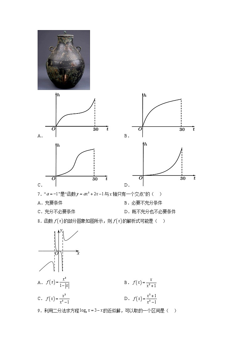 天津市实验中学滨海学校2022-2023学年高一上学期期中质量调查数学试题第2页