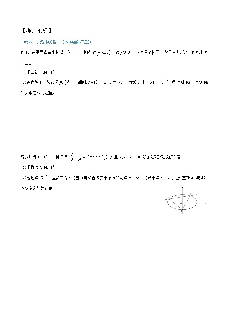 2023年高考数学压轴题--圆锥曲线专题  第11讲：斜率问题三（解析版）02