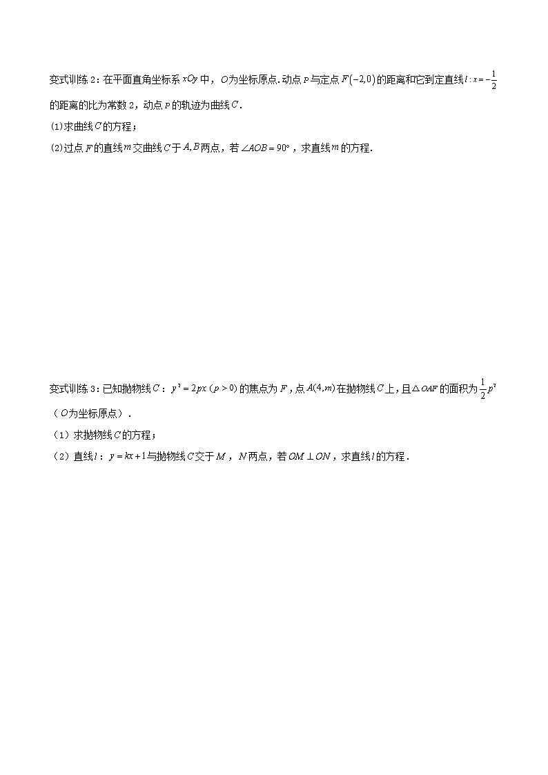 2023年高考数学压轴题--圆锥曲线专题   第05讲：向量问题二（解析版）03