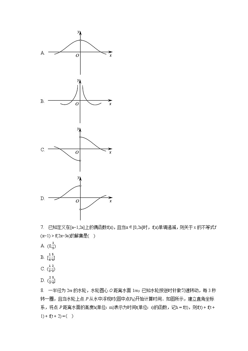 2022-2023学年广东省广州市越秀区执信中学高一（上）期末数学试卷第2页