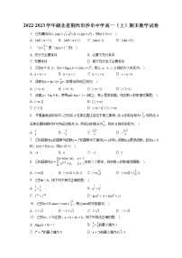 2022-2023学年湖北省荆州市沙市中学高一（上）期末数学试卷（含答案解析）