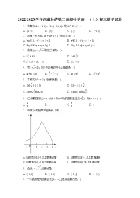 2022-2023学年西藏拉萨第二高级中学高一（上）期末数学试卷（含答案解析）