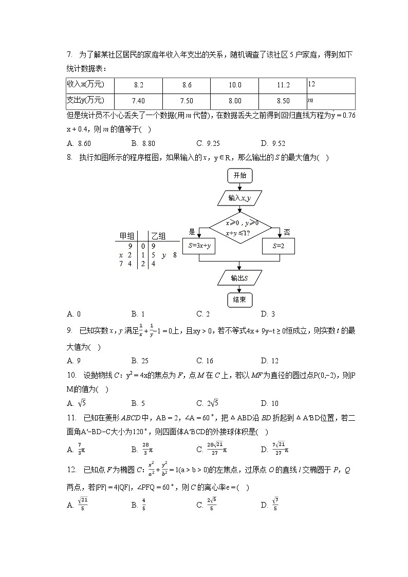 2022-2023学年四川省泸州市泸县四中高二（上）期末数学试卷（理科）(含答案解析)第2页