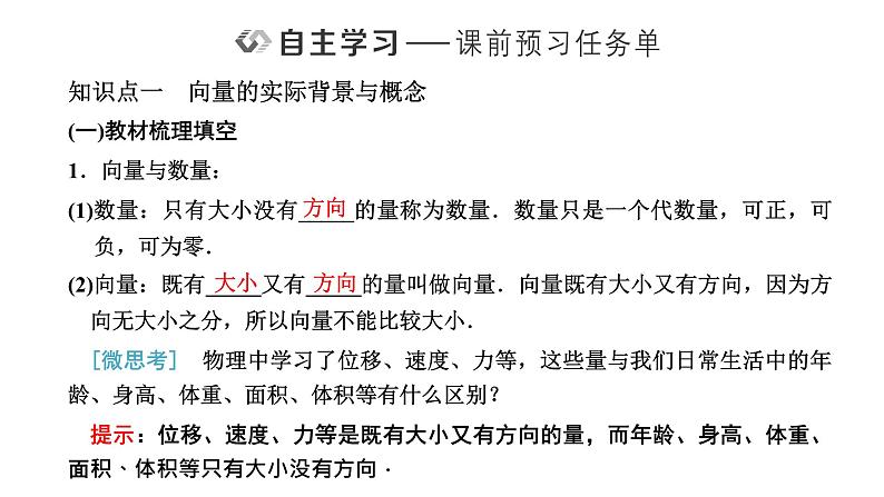 6．1 平面向量的概念课件PPT第2页