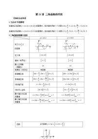 第21讲 三角函数的性质-2023年新高考艺术生突破数学90分讲义