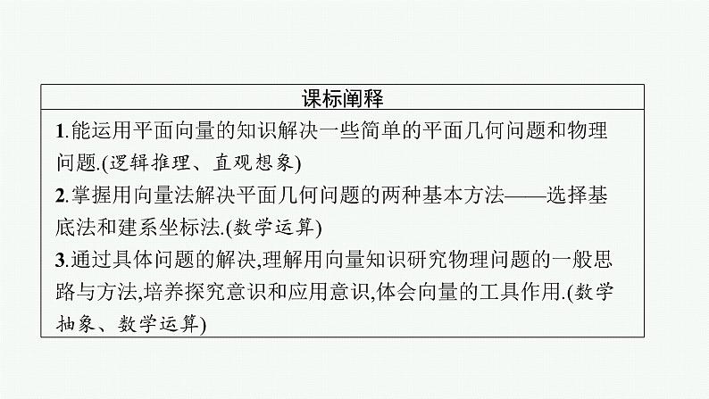 6.4.1　平面几何中的向量方法    6.4.2　向量在物理中的应用举例课件PPT03