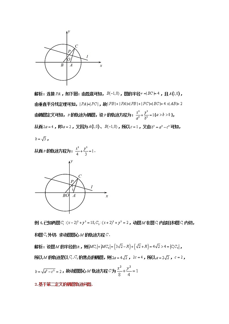 2023届高三寒假数学二轮微专题45讲 29. 椭圆轨迹汇编02