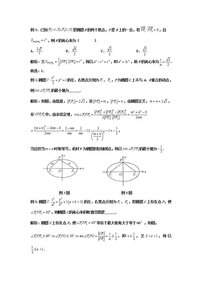 2023届高三寒假数学二轮微专题45讲 26. 椭圆焦点三角形03