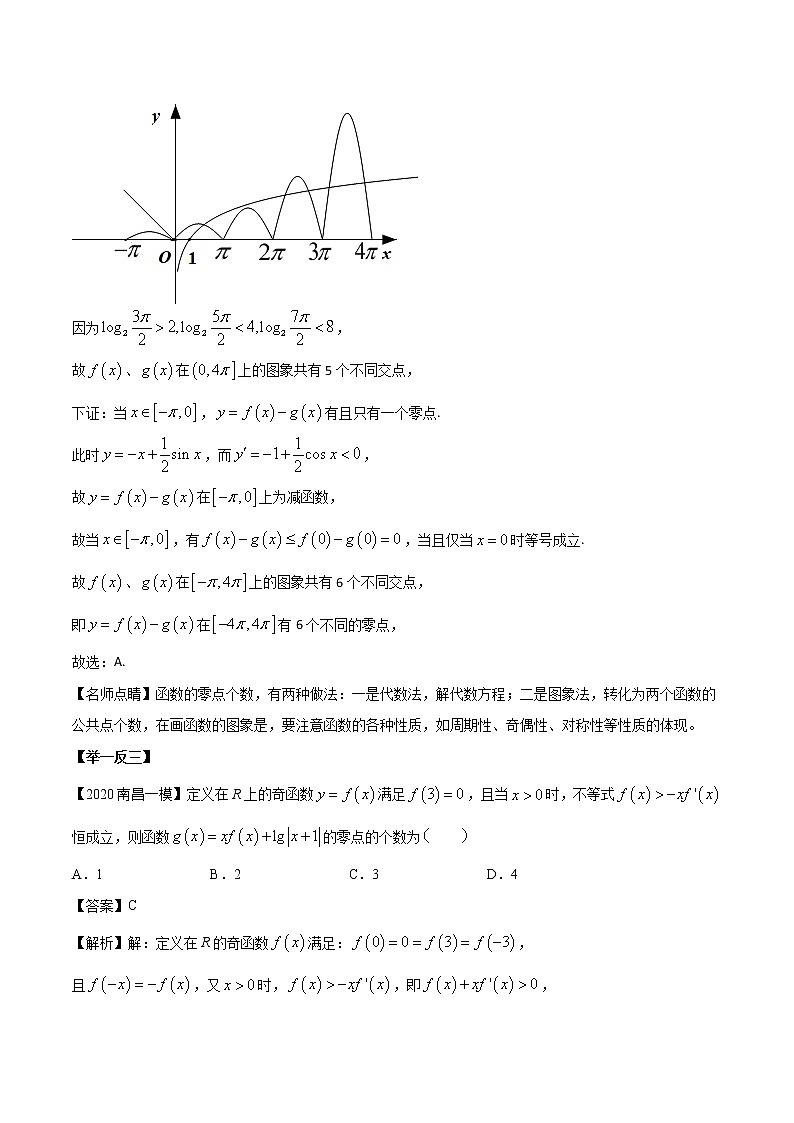 高考数学三轮冲刺压轴小题02 辨析函数与方程的根的情况 (解析版)第2页