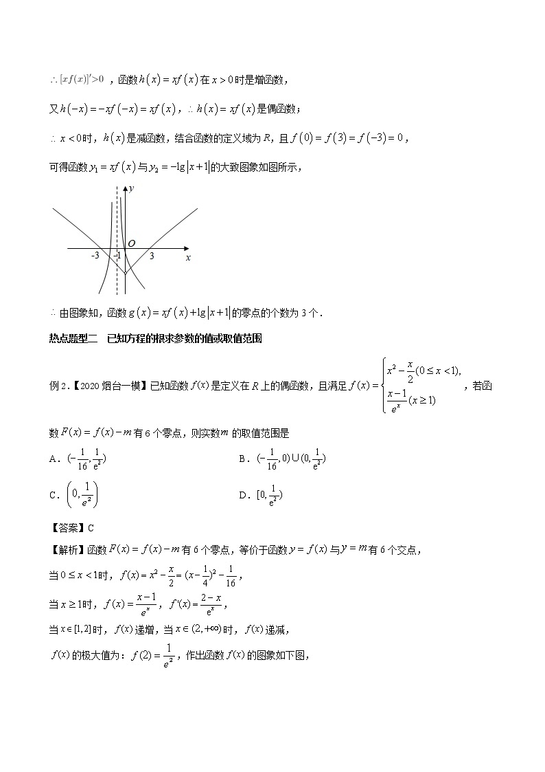 高考数学三轮冲刺压轴小题02 辨析函数与方程的根的情况 (2份打包，解析版+原卷版)03