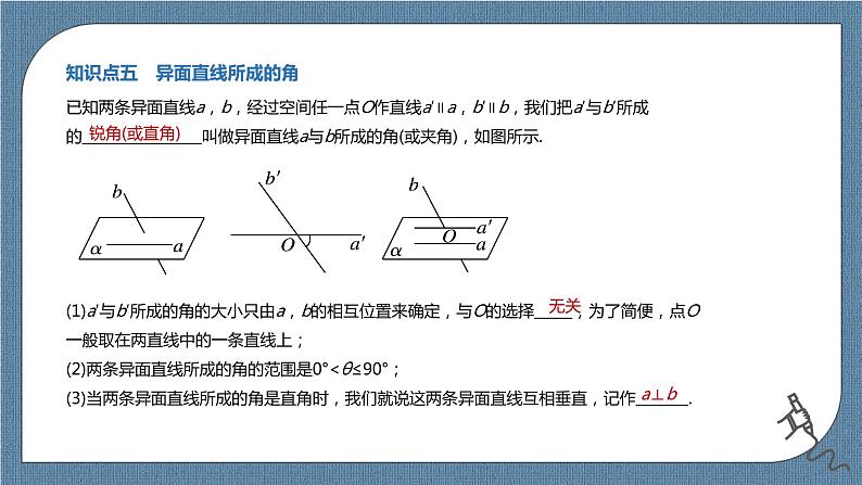 8.4.2《空间点、直线、平面之间的位置关系》课件07