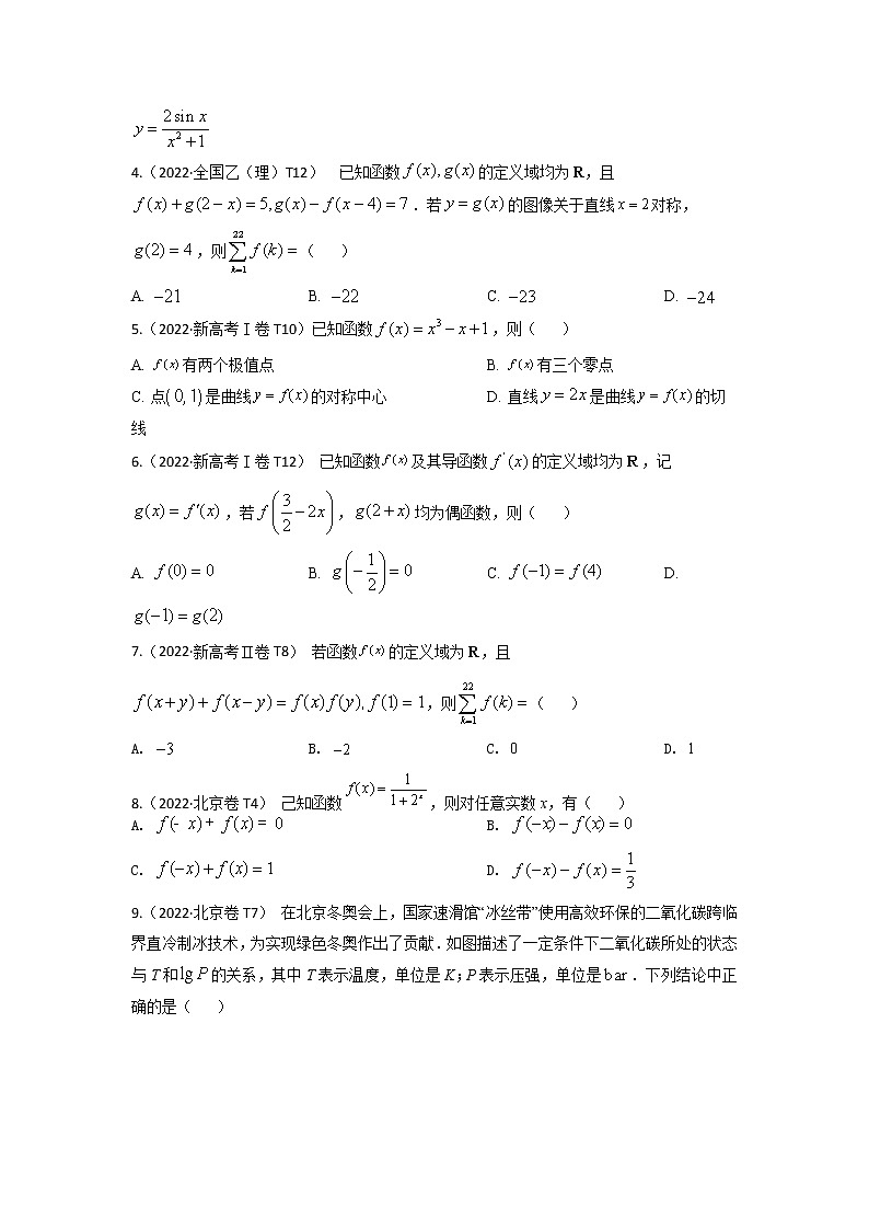 2022高考数学真题分类汇编05  函数与导数（学生与教师版）02