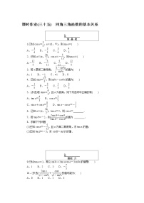 人教A版 (2019)必修 第一册5.2 三角函数的概念同步达标检测题