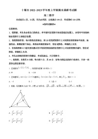 2023十堰高二上学期期末数学试题含解析