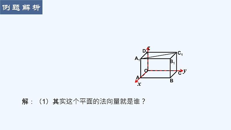 1.4.1 第1课时 点、线、面的向量表示及法向量课件08