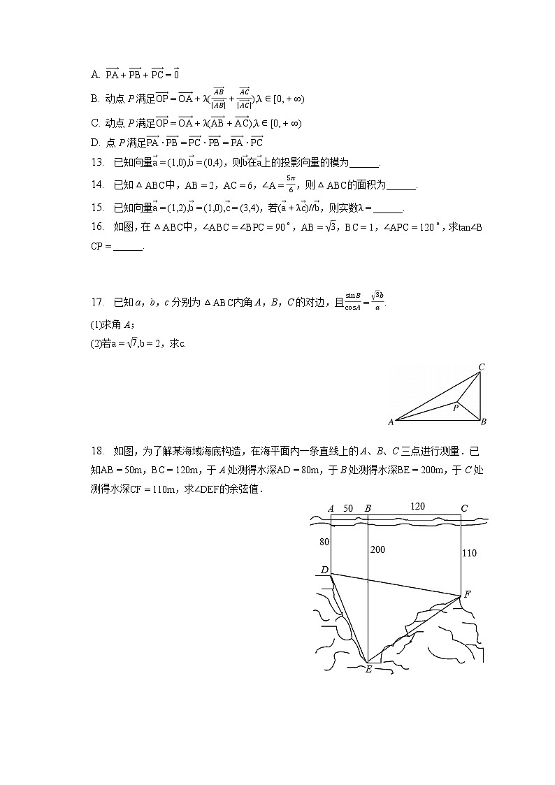 2021-2022学年山西省运城市高一（下）段考数学试卷（3月份）（B卷）（含答案解析）02