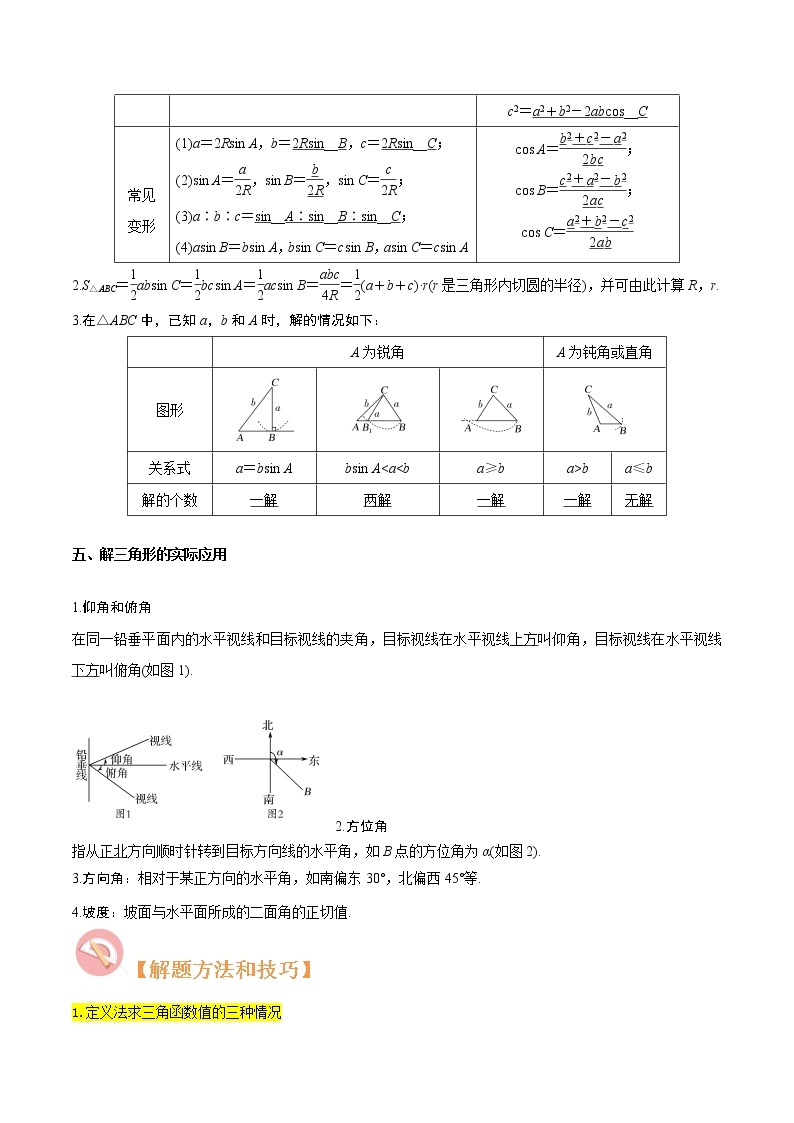 第06讲 任意角三角函数、诱导公式及恒等式-高考数学二轮复习讲义+分层训练（上海高考专用）03