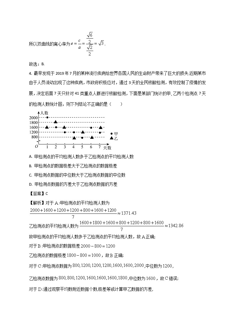 甘肃省张掖市2022-2023学年高三下学期第一次全市联考数学（文）试题含解析第2页