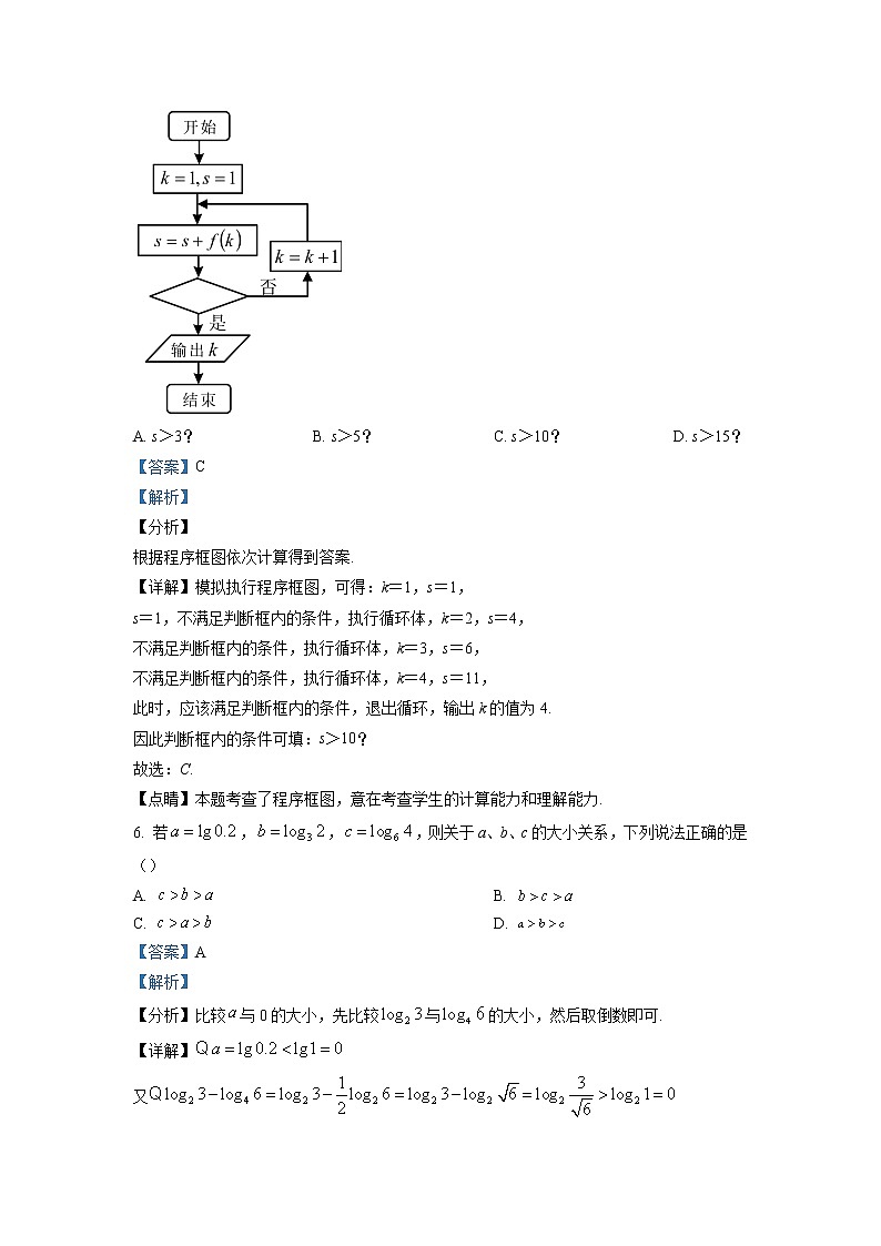 陕西省西安市鄠邑区2023届高三理科数学下学期第一次质量检测试题（Word版附解析）03