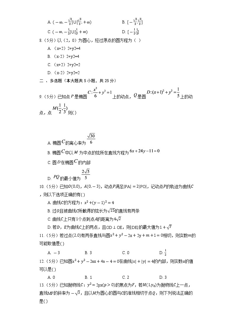 2023高考数学复习专项训练《圆的方程》02