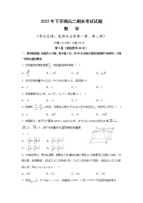 湖南省娄底市新化县2022-2023学年高二上学期期末考试数学试题(含答案)