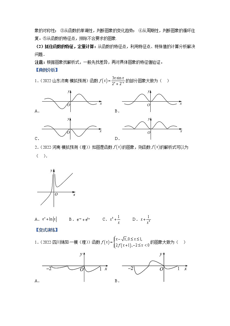 【高考二轮题型复习】2023年高考数学题型精讲精练学案（全国通用）——专题03 函数图象、函数零点与方程（原卷版+解析版）02