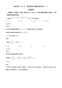2023贵州省高三下学期333高考备考诊断性联考（一）数学（文）含解析