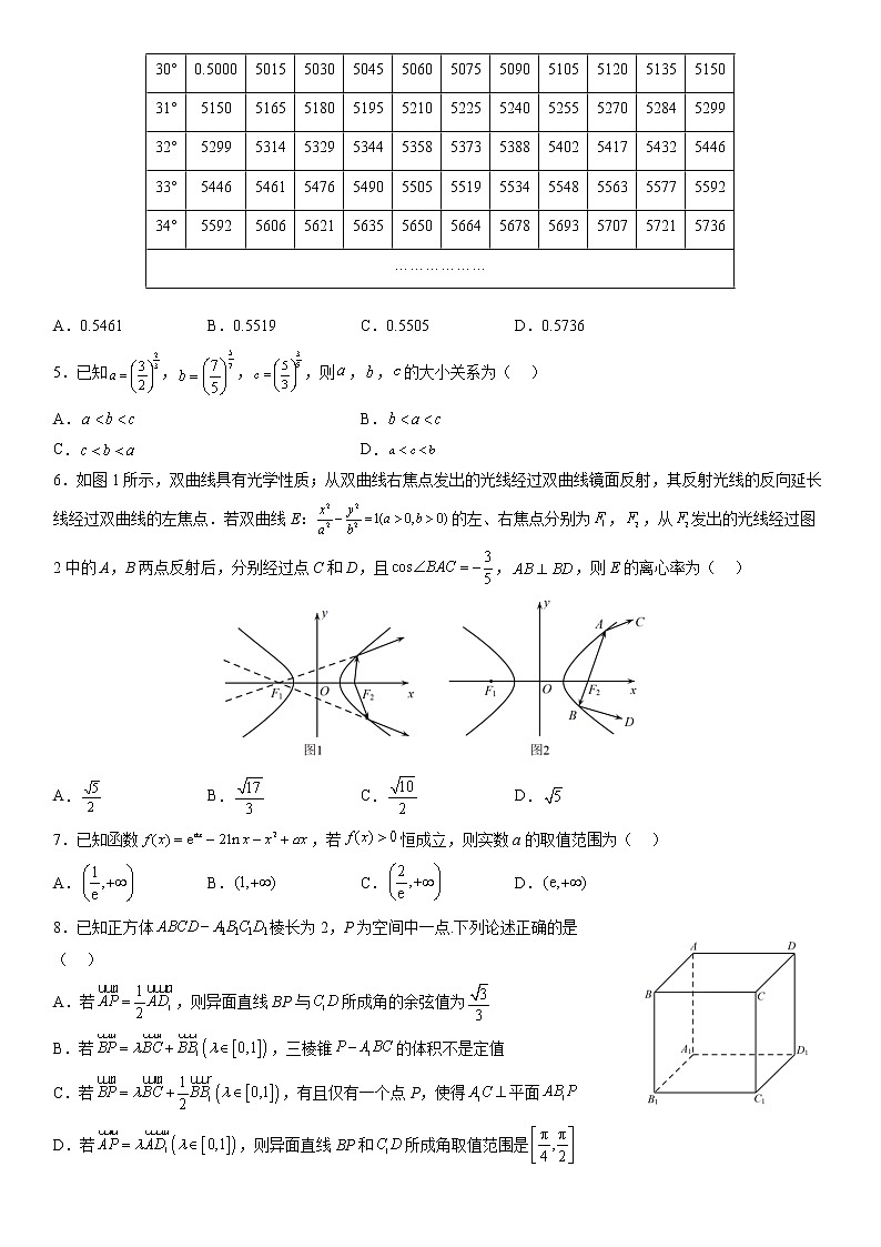 2023届辽宁省沈阳市东北育才学校高三二模数学试题02